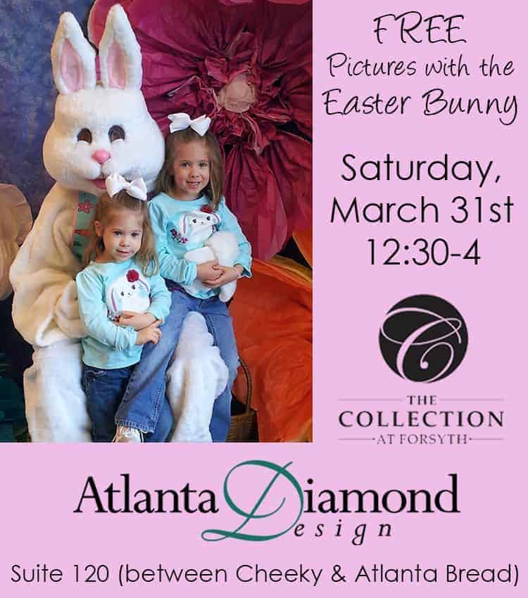 Free Pictures with the Easter Bunny at The Collection Forsyth