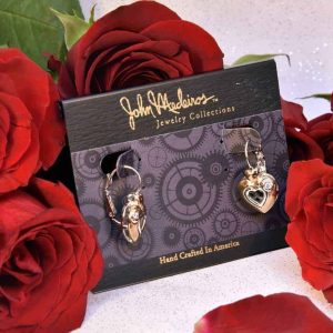 John Medeiros Cubic Zirconia Heart Earrings