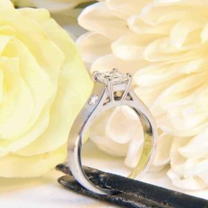 Platinum Princess 3-Stone Diamond Engagement Ring