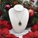 Emerald Diamond Necklace.