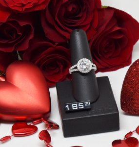 Silver Lafonn Simulated Diamond Engagement Ring