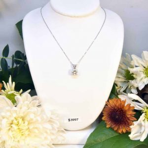 Diamond Solitaire Necklace