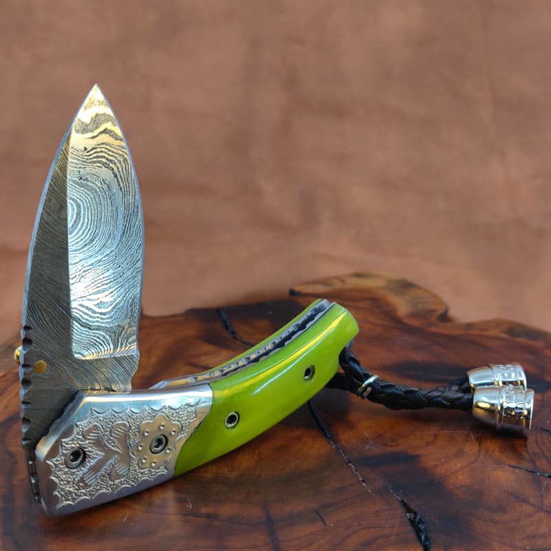 Folding Knife with Camel Bone Handle