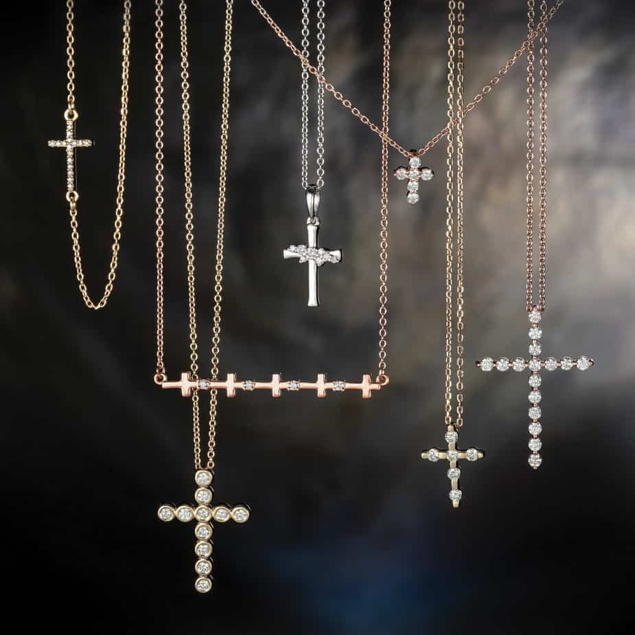 Diamond Cross Necklaces