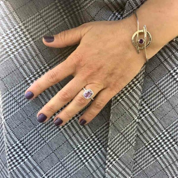 Sterling Silver Amethyst Cloudburst Bracelet Sterling Silver Amethyst Cloudburst Bracelet