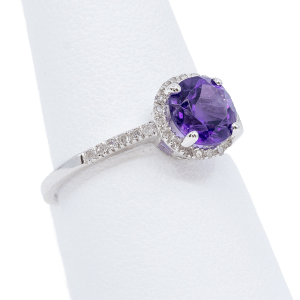 Amethyst RoundsHalo WG 2 00201834