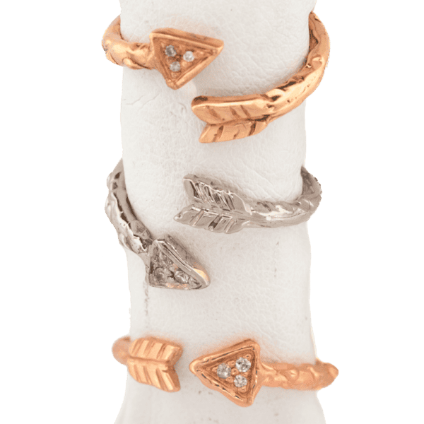 14KWG Loving Arrow rng+ .09CTTW Dia 14KWG Loving Arrow rng+ .09CTTW Dia