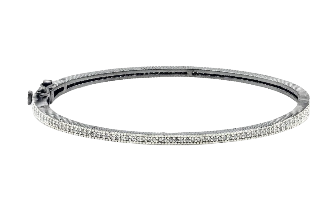 Freida Rothman Classic Pavé Hinge Bangle