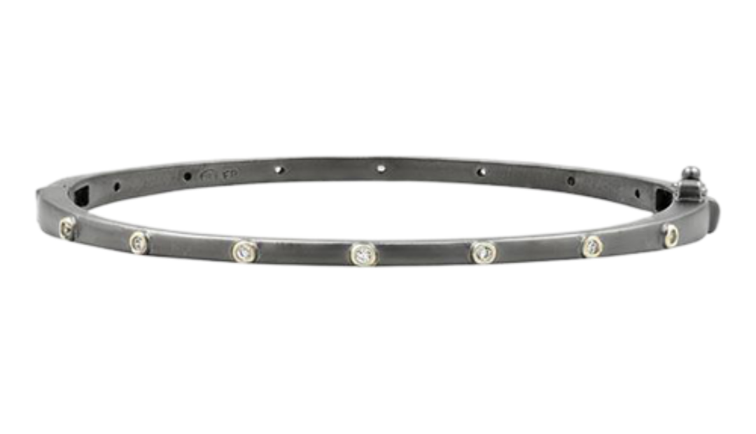 Freida Rothman Thin Bezel Stacking Bangle