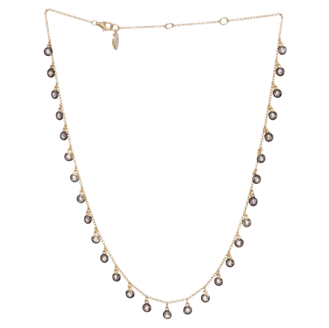 Freida Rothman Bezel dangle necklace