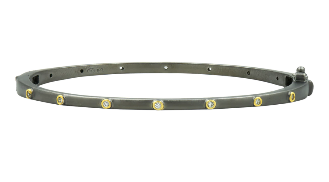 Freida Rothman Thin Bezel Stacking Bangle