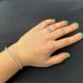 Platinum + .20 cttw diamond celtic knot semi-mount engagement ring, size 5.5