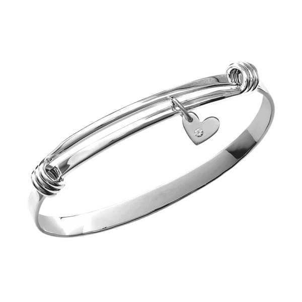 Sterling Silver and Diamond Charming Signature Bracelet
