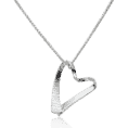 SS “Cherish”  Heart  Pend With 18″ Chain