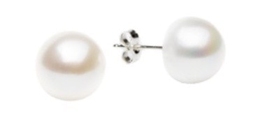 Sterling Silver Pearl Studs