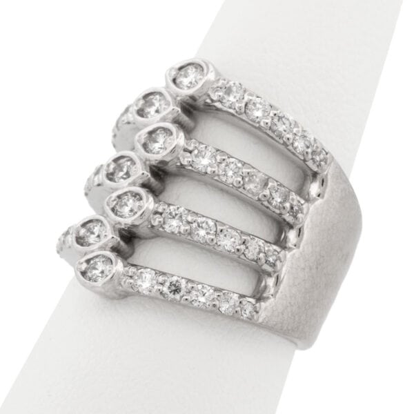 14K WG Diamond Rng + 1.32 CTTW + Sz 7.5 + ESTATE 14K WG Diamond Rng + 1.32 CTTW + Sz 7.5 + ESTATE