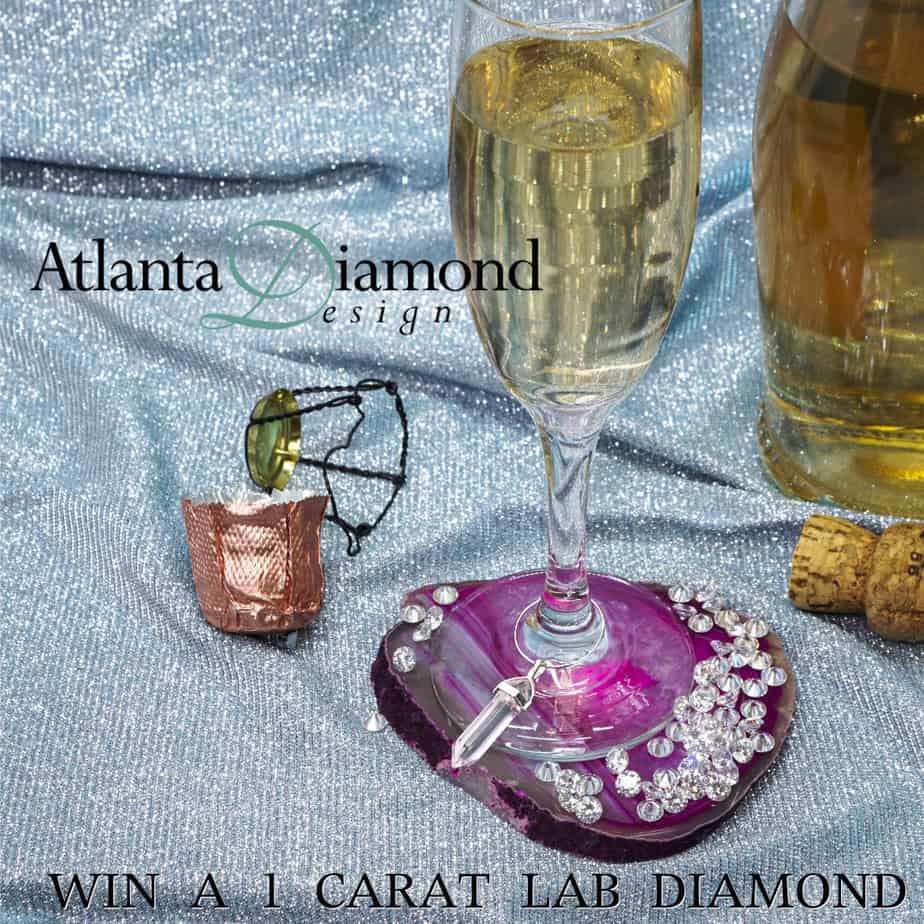 First 50 ladies get a champagne swag gift. One lucky lady will win a 1 carat lab diamond