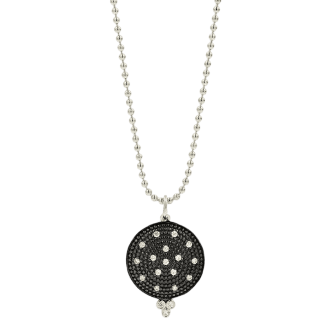 Freida Rothman Pavé Disc Pendant