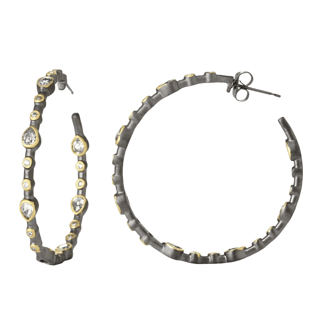 Freida Rothman Hoop Earrings