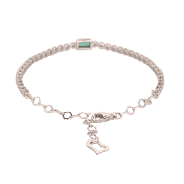 14K WG Emerald and diamond Bracelet 14K WG Emerald and diamond Bracelet