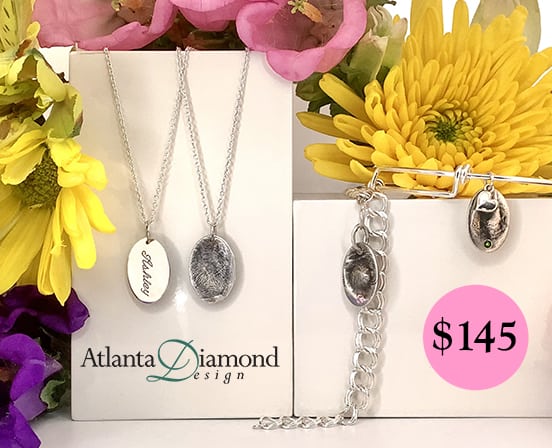Fingerprint Charms for Mothers Day