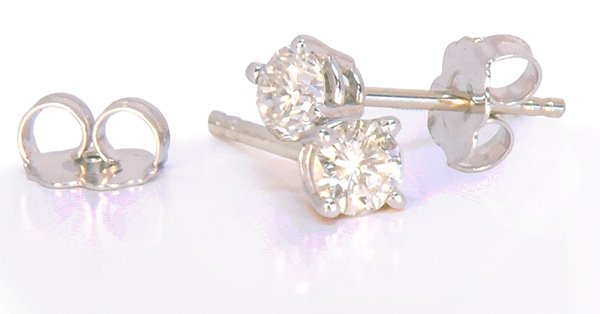 Half Carat Lab-Created Diamond Stud Earrings