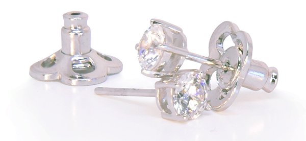 One Carat Lafonn Simulated Diamond Stud Earrings