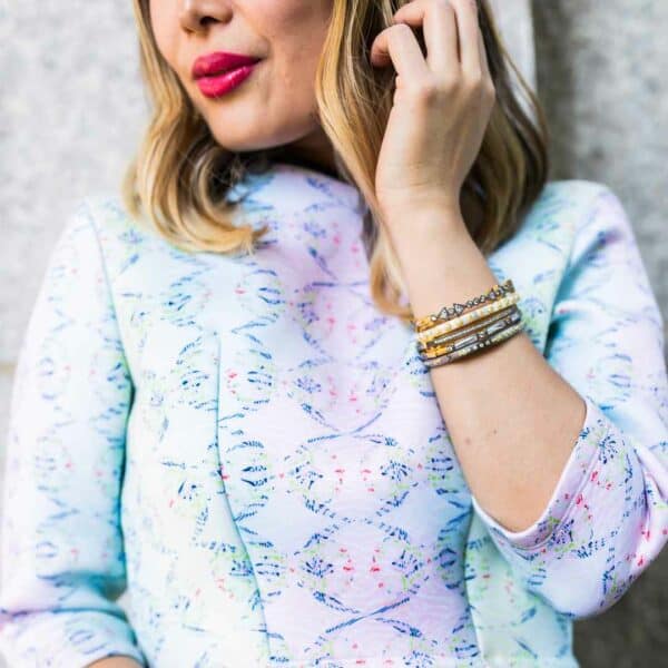 Sterling Silver and Vermeil Signature Thin Pave CZ Hinged Bracelet Sterling Silver and Vermeil Signature Thin Pave CZ Hinged Bracelet