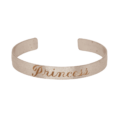 SS/ GP “Princess” Engraved Cuff Sz 6