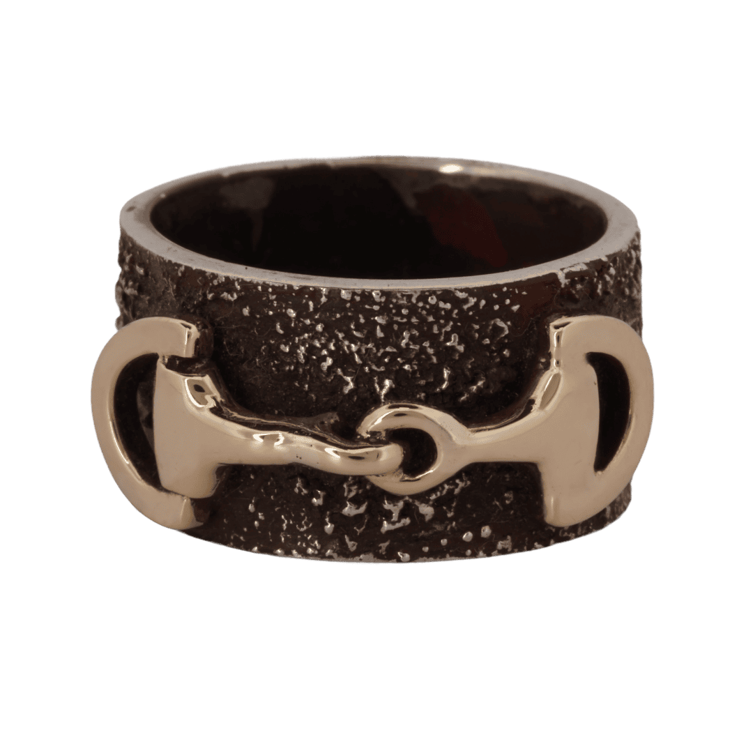 Silver snaffle bit ring