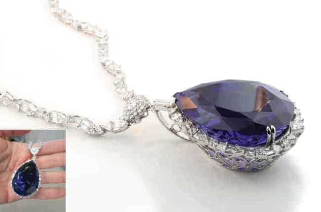 Tanzanite Diamond Necklace