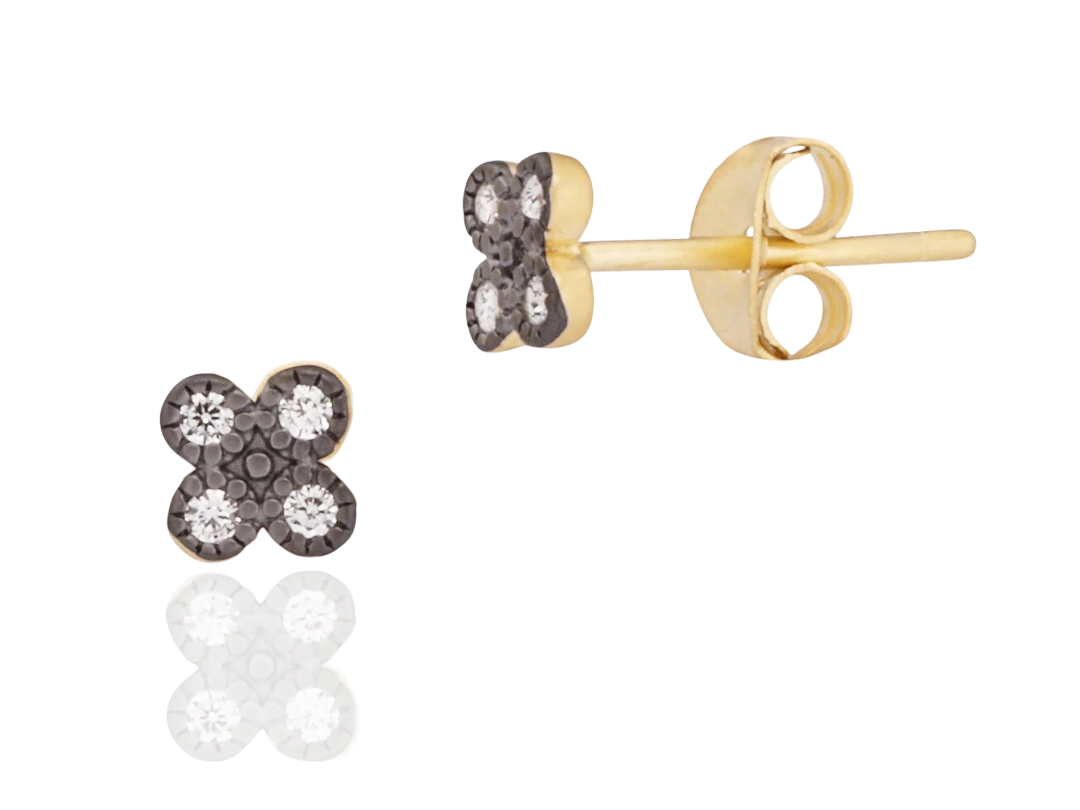 Freida Rothman Mini Clover Studs