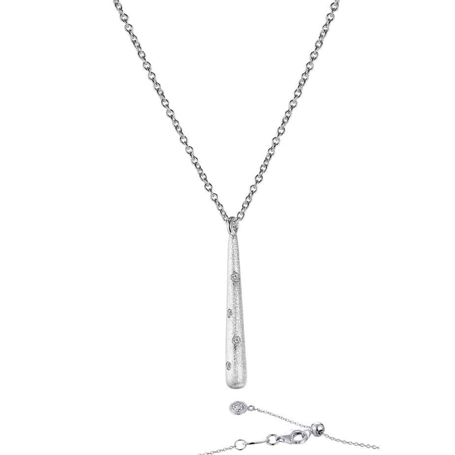 Simulated Diamond Icicle Necklace | Atlanta Diamond Design