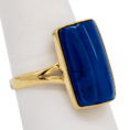 18K Yellow Gold Lapis Lazuli Ring